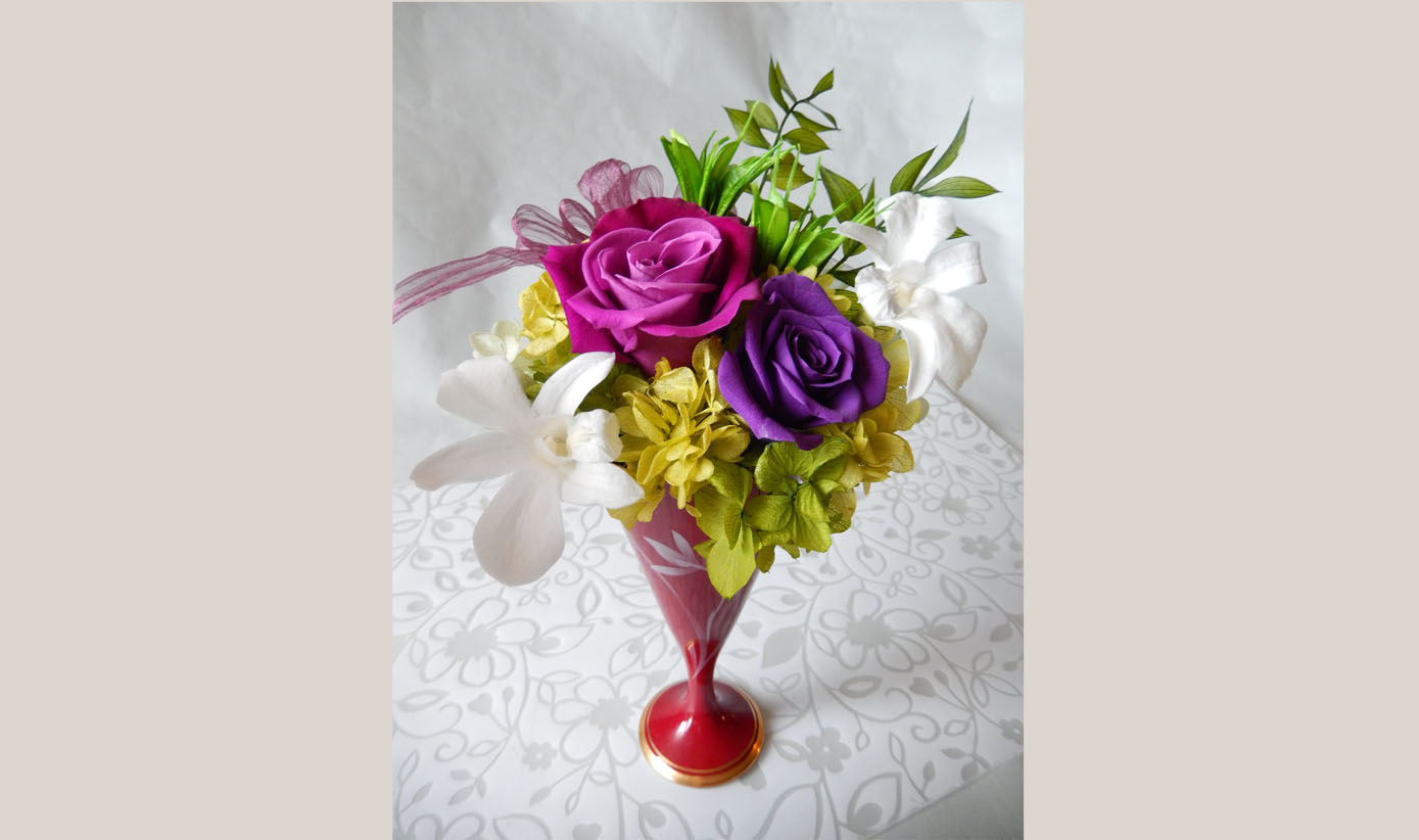 お花と器のお教室②