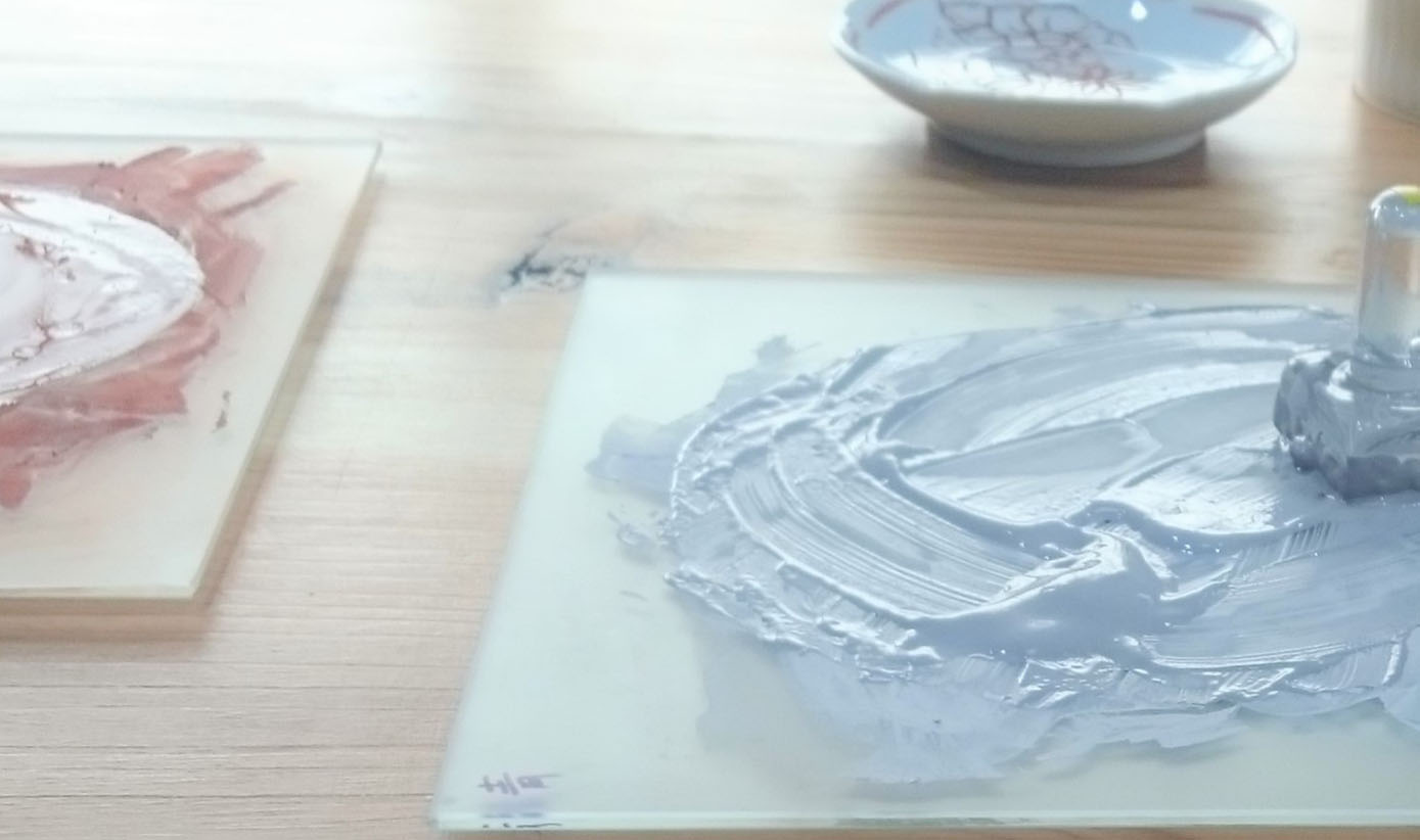 九谷焼絵付け②